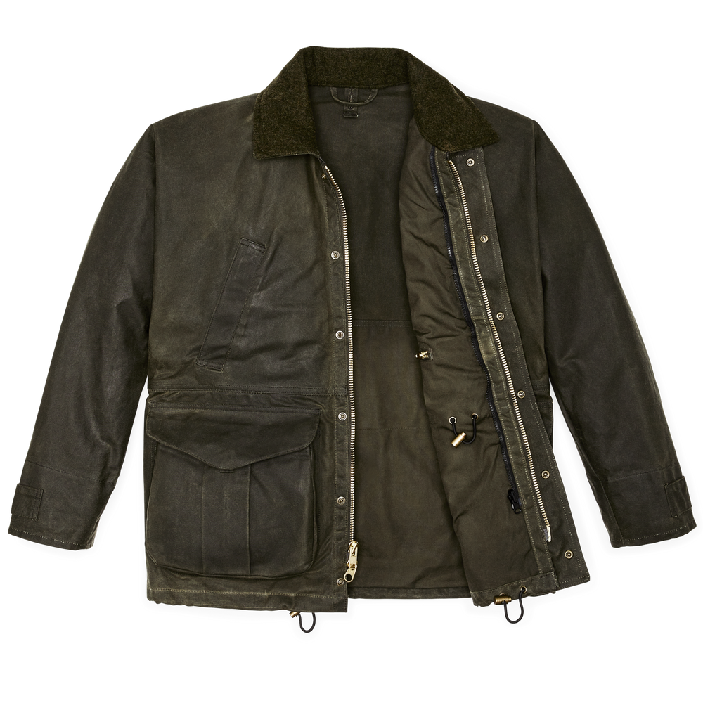 Alternate view of the Filson Tin Cloth Field Jacket - Otter Green