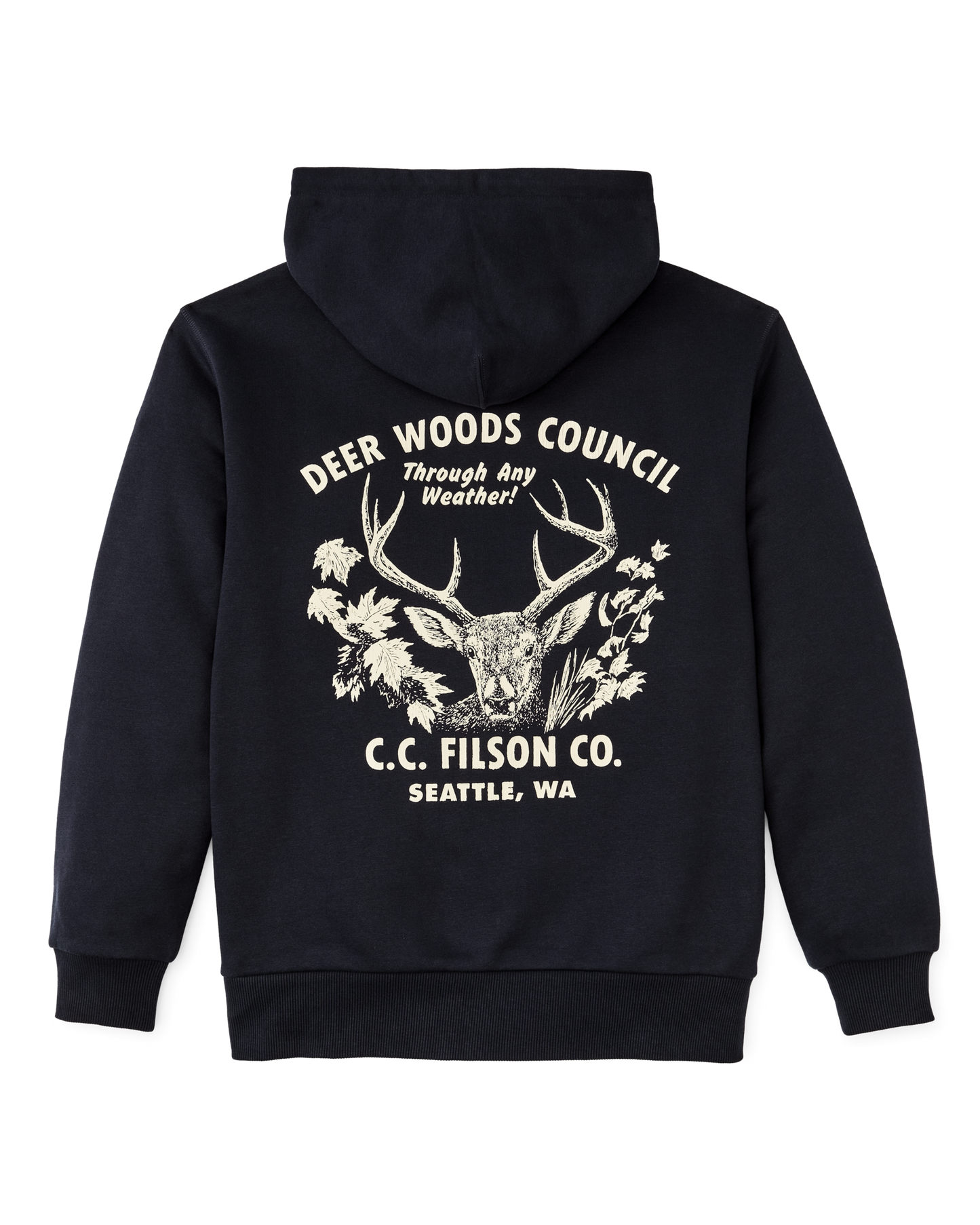 Alternate view of the Filson Prospector Graphic Hoodie - Night Sky / Buck
