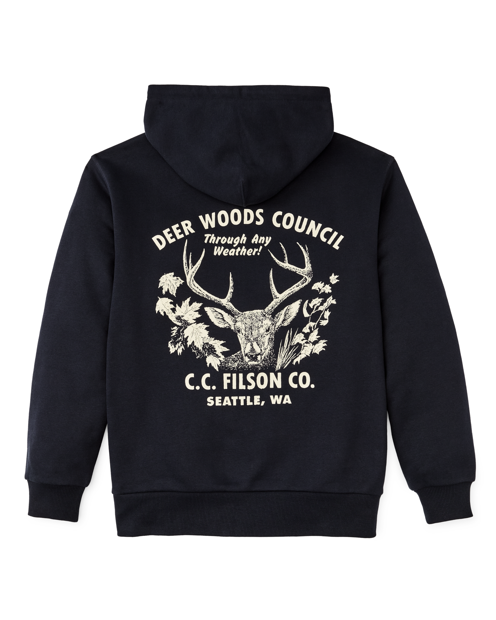 Alternate view of the Filson Prospector Graphic Hoodie - Night Sky / Buck
