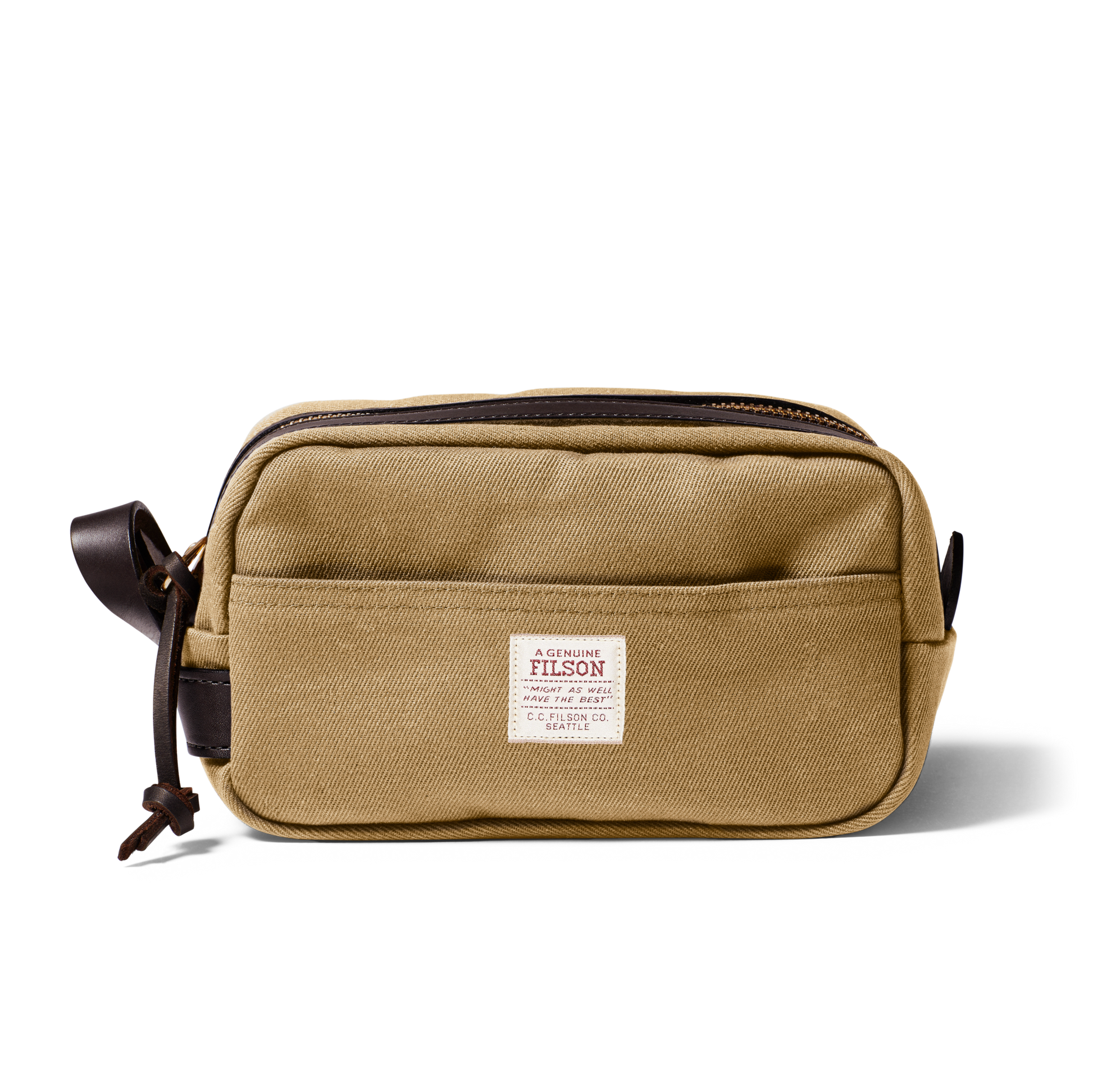 Rugged Twill Dopp Kit - Tan | Filson Rugged Twill Dopp Kit - Tan | Filson
