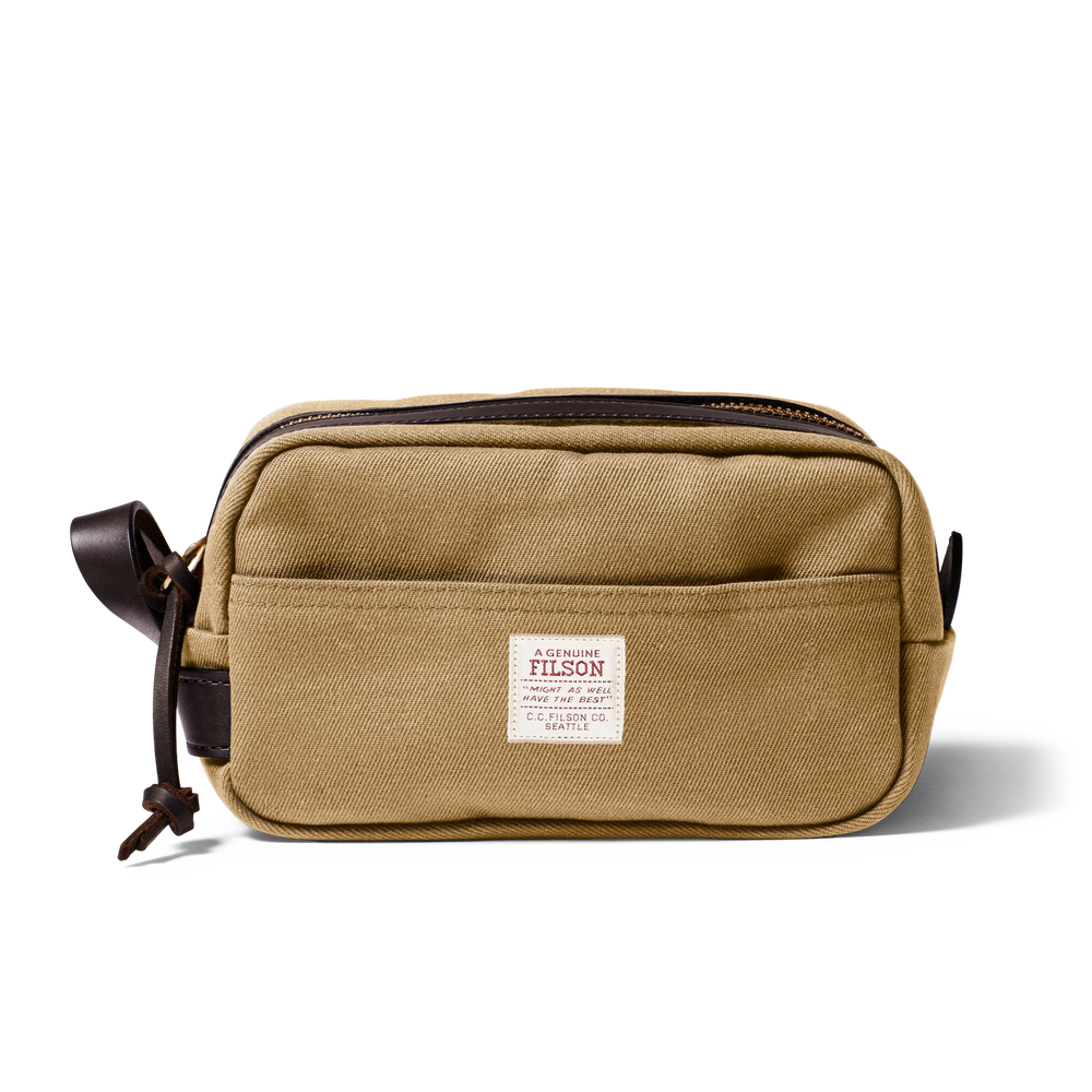 Rugged Twill Dopp Kit - Tan | Filson Rugged Twill Dopp Kit - Tan | Filson