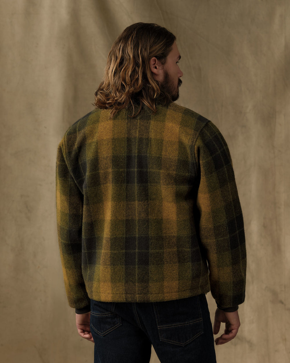 Mackinaw Wool Jacket Liner - Loden Heather Plaid