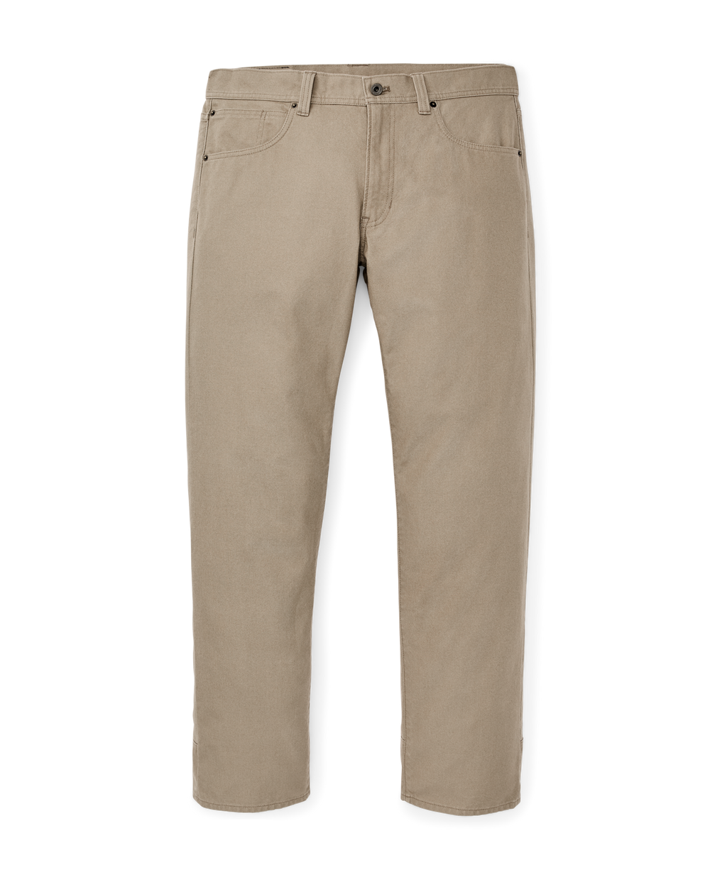Front-facing image of the Filson Dry Tin Cloth 5-Pocket Pants - Khaki