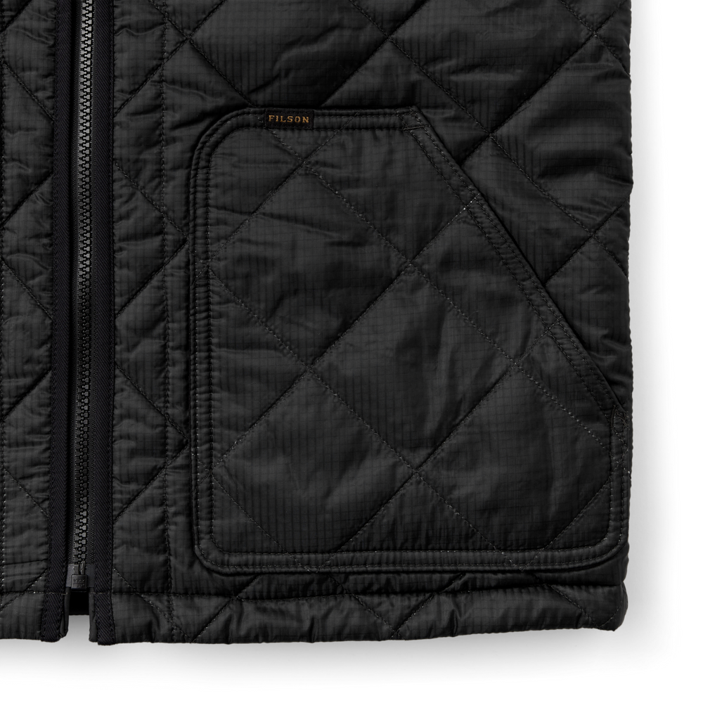Alternate view of the Filson Eagle Plains Vest Liner - Charcoal / Black