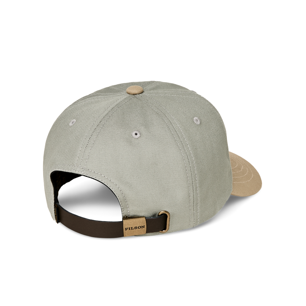 Alternate view of the Filson Low-profile Logger Cap (embroidered)  - Mist / Leaping Fish