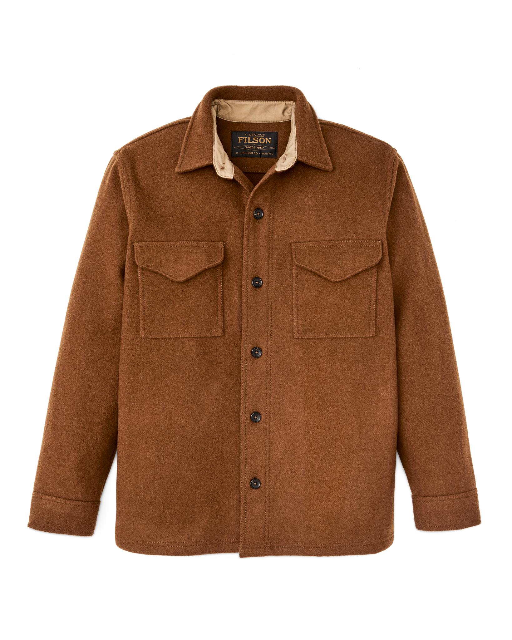 Mackinaw Wool Jac-shirt - Chessie Tan | Filson Mackinaw Wool Jac-shirt - Chessie Tan | Filson