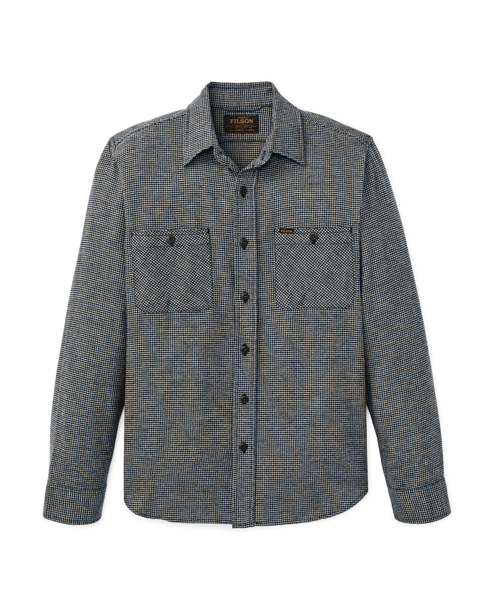 Rangeland Flannel Shirt - Navy / Tan Plaid