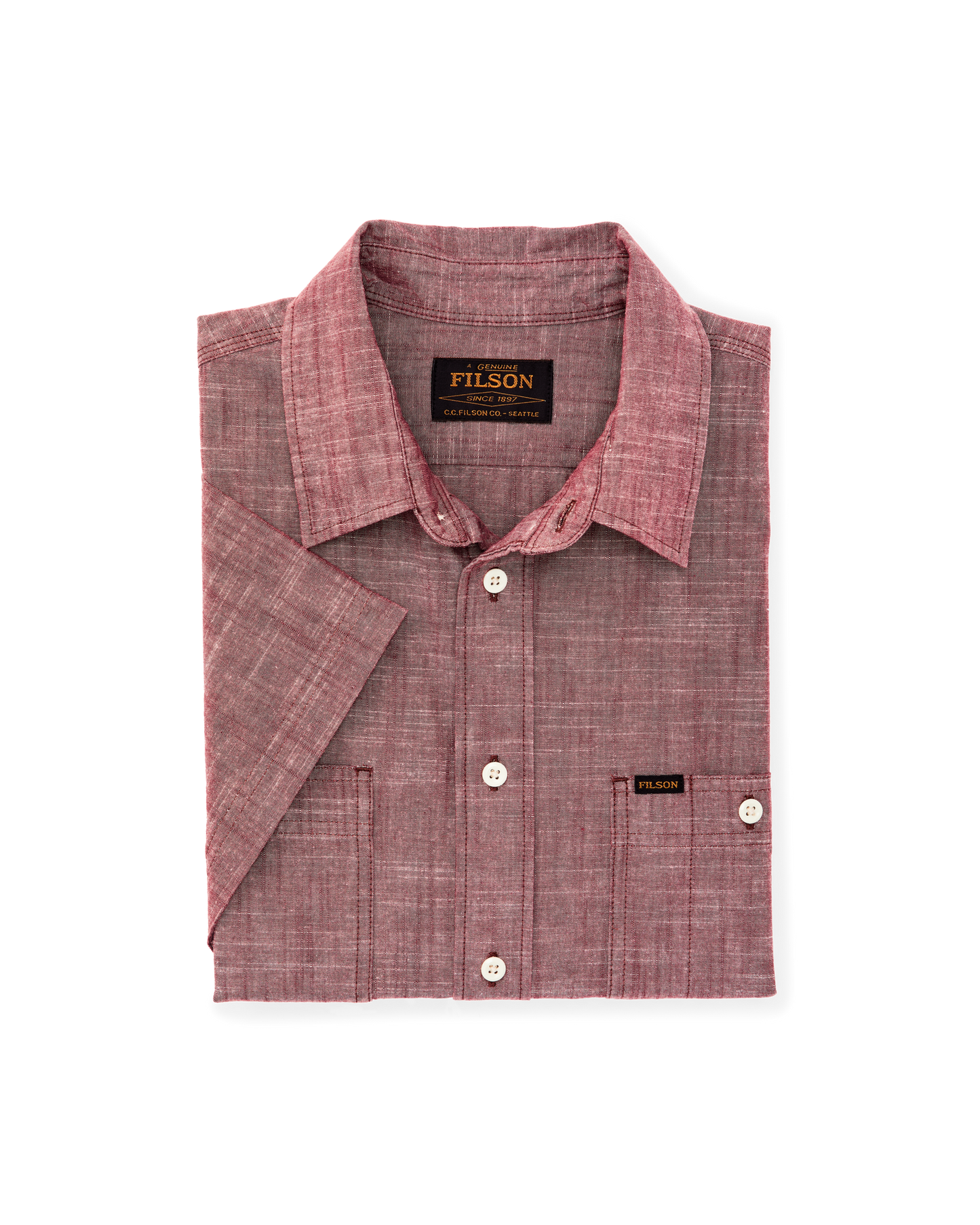 Short Sleeve Chambray Shirt - Sable