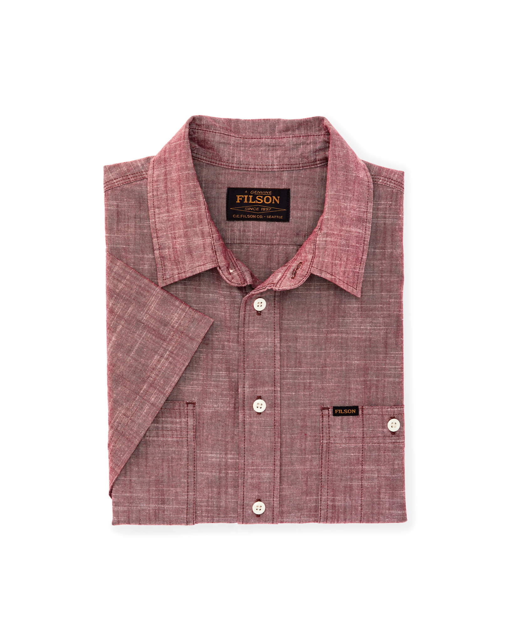 Short Sleeve Chambray Shirt - Sable