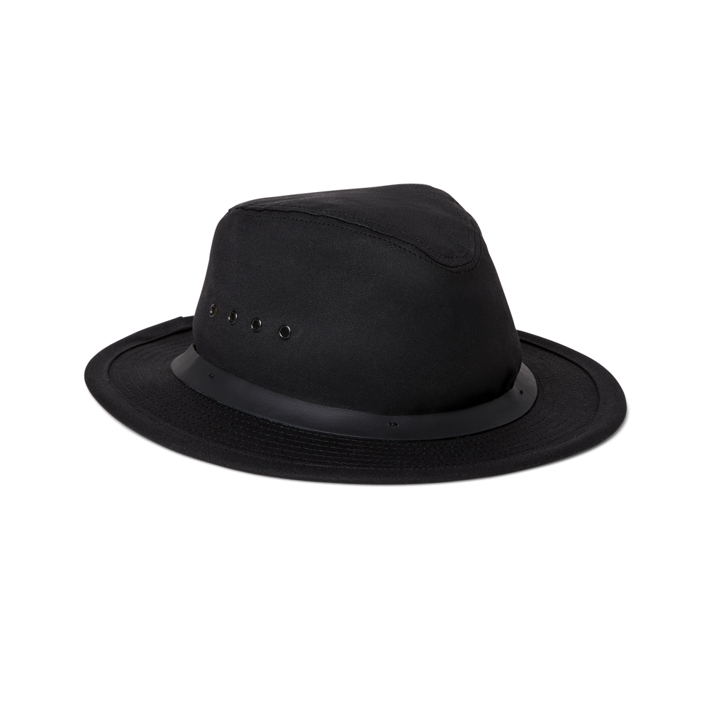 Alternate view of the Filson Tin Cloth Packer Hat - Black