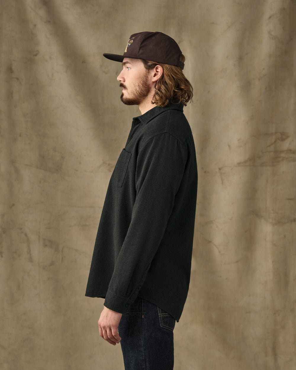Rustic Flannel Shirt - Dark Moss Heather