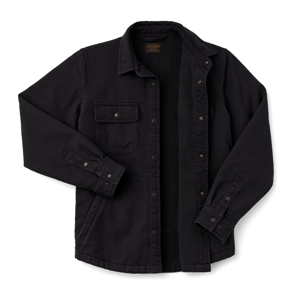 Alternate view of the Filson Fleece Lined Jac-shirt - Dark Navy