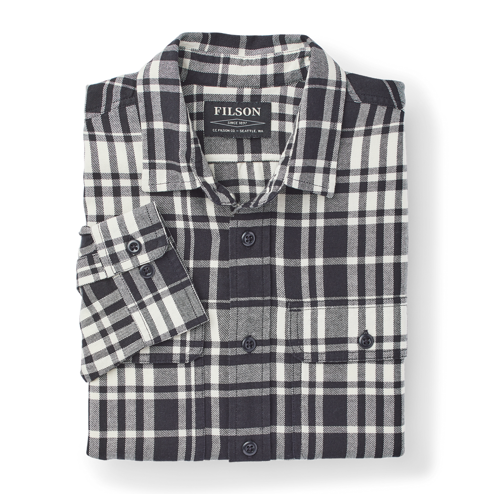 Alternate view of the Filson Scout Shirt - Black/cream Plaid