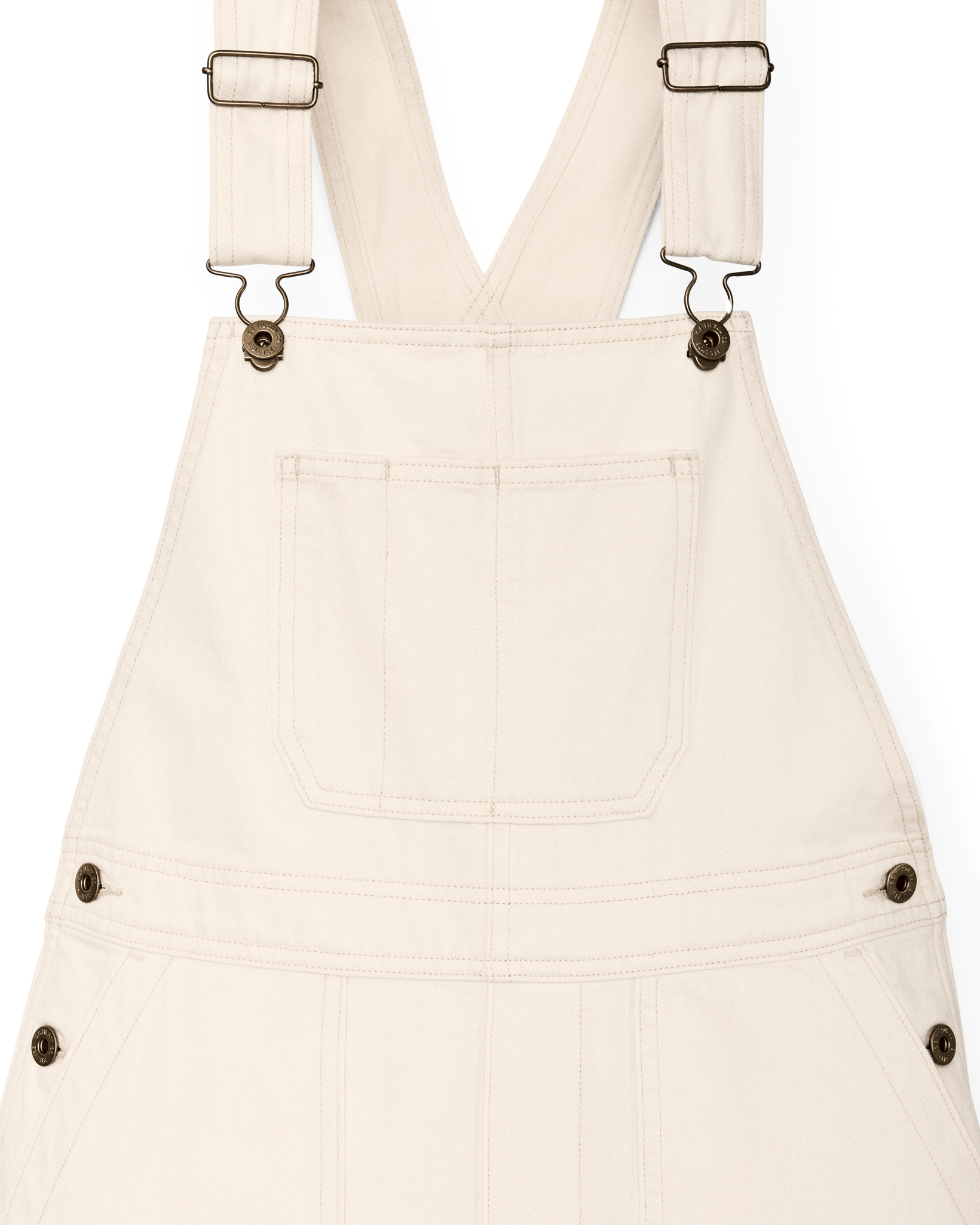 Alternate view of the Filson Women's Denim Overalls - Natural Seed