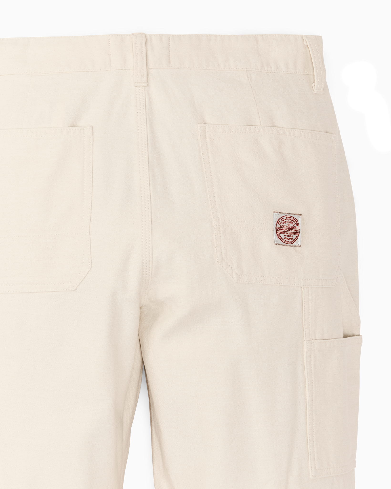 Alternate view of the Filson Women's Reverse Sateen Double Front Pants - Natural Seed