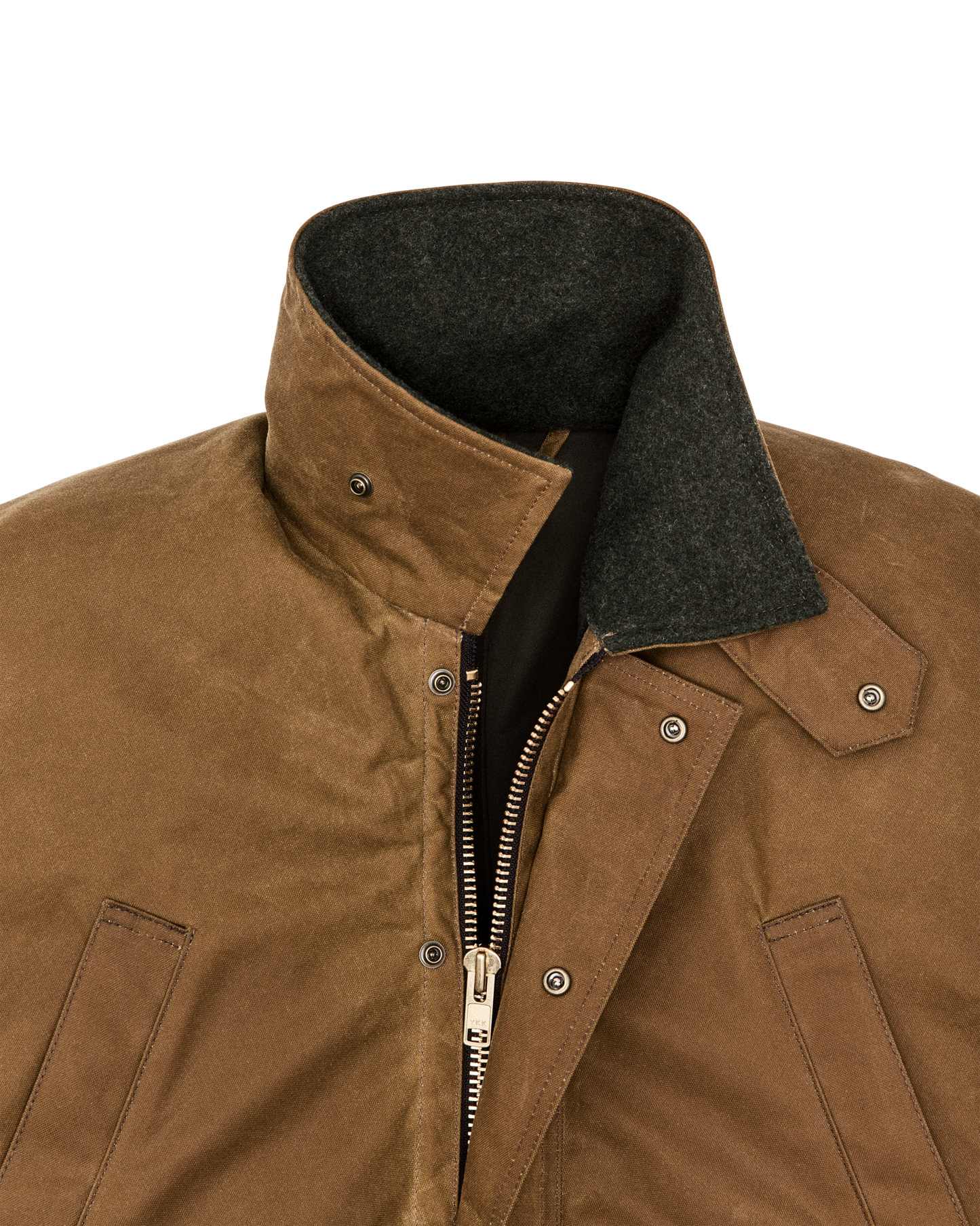 Alternate view of the Filson Lined Tin Cloth Field Jacket - Dark Tan