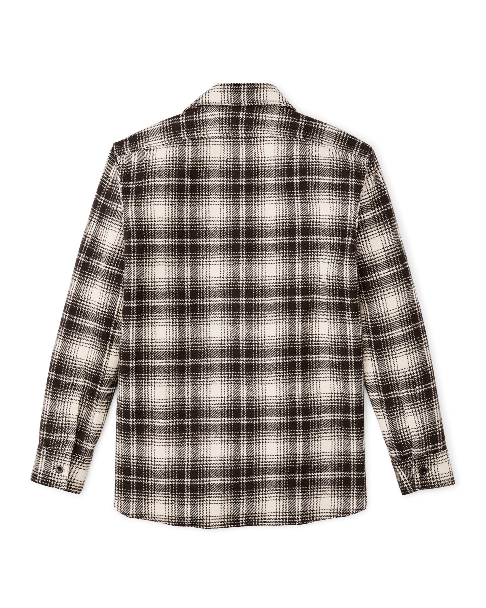1922 Archive Wool Shirt - Cream / Dark Brown Plaid