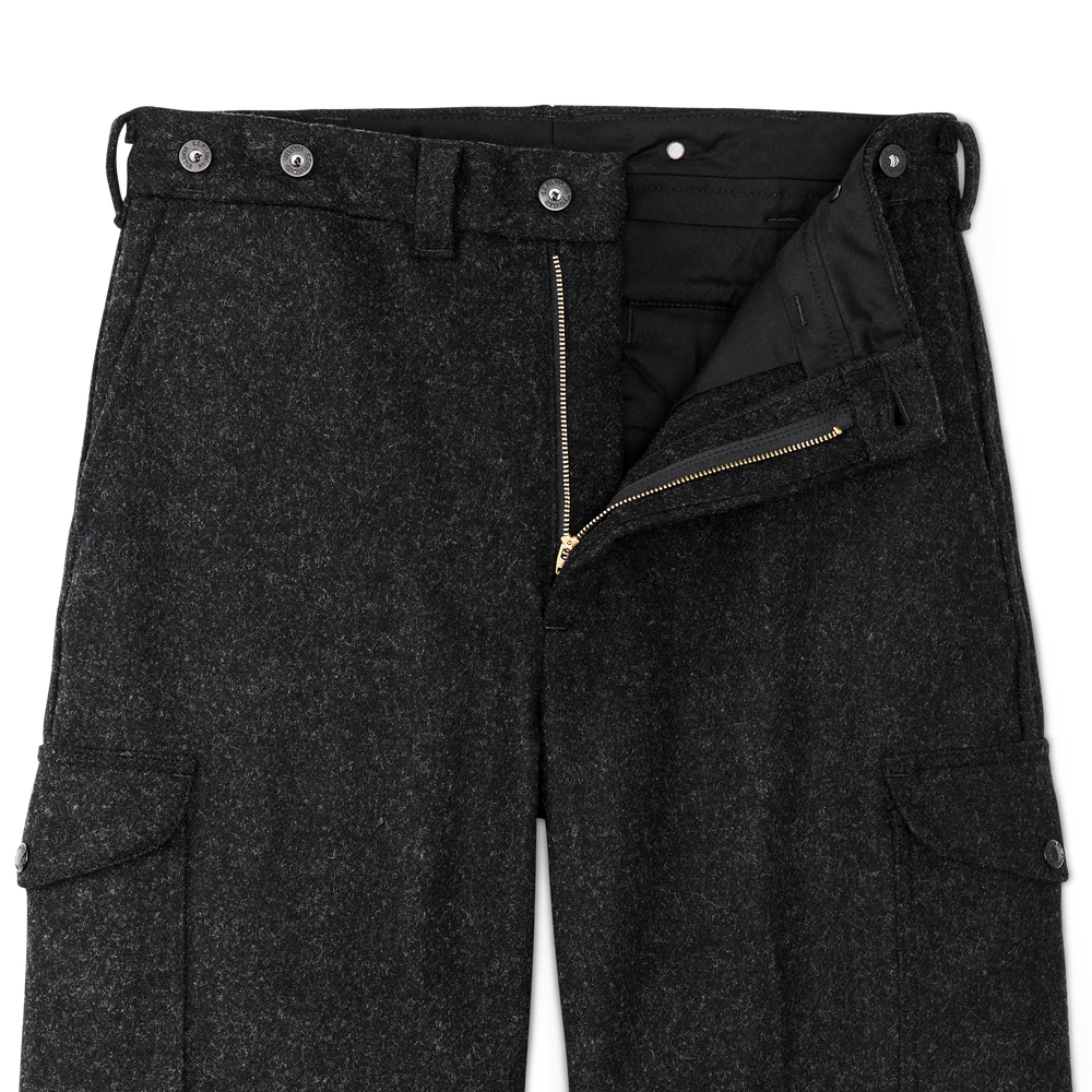 Alternate view of the Filson Mackinaw Wool Field Pants - Charcoal