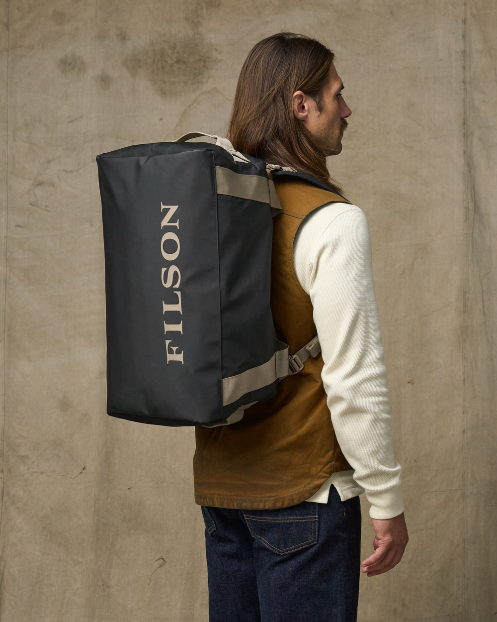 All-weather 40l Duffle - Black / Covert