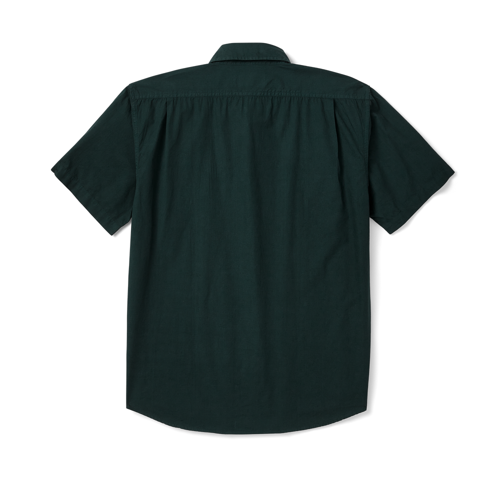 Alternate view of the Filson Filson's Washed Short Sleeve Feather Cloth Shirt - Treeline
