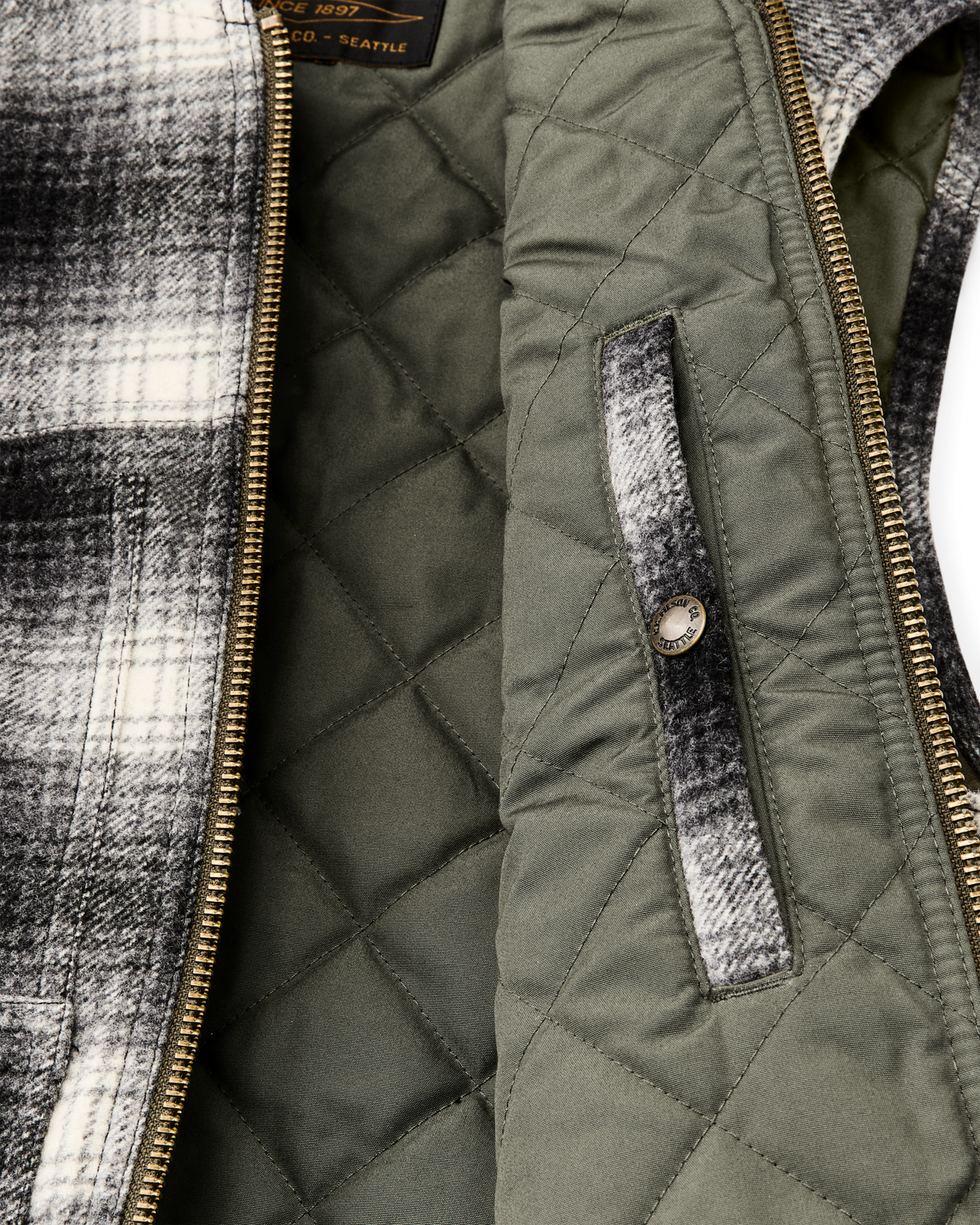 Spokane Insulated Work Vest - Charcoal Ombre