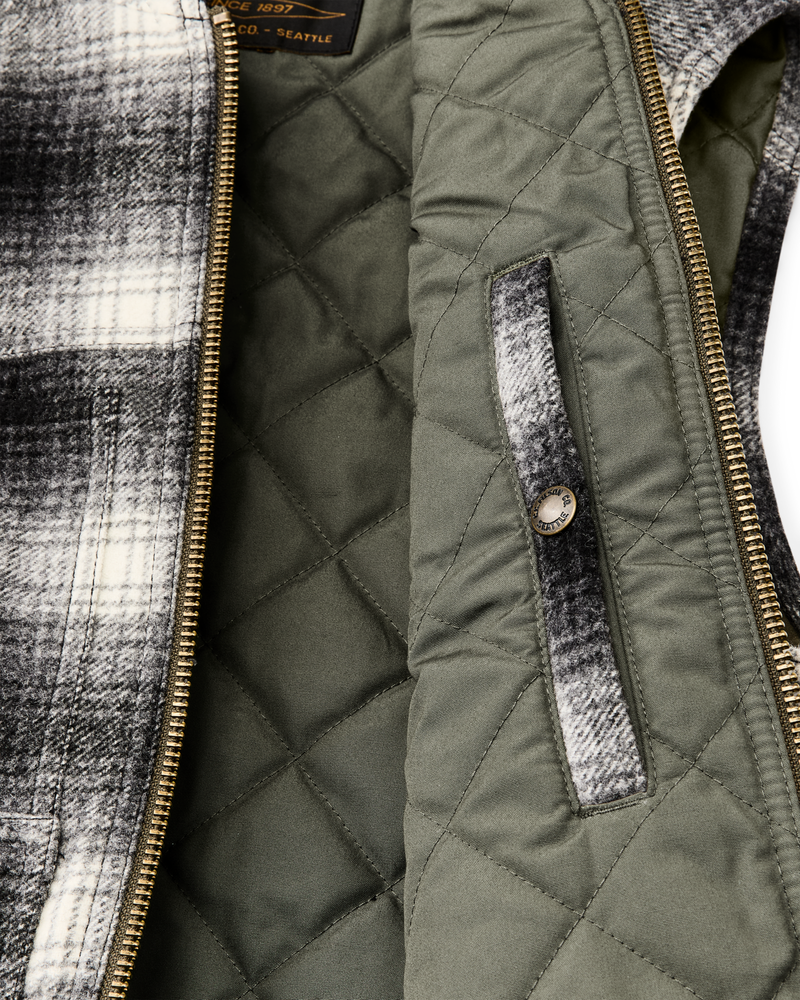 Spokane Insulated Work Vest - Charcoal Ombre