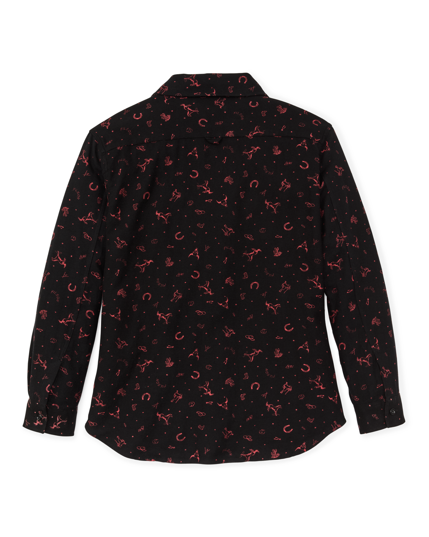 The Women's Rangeland Flannel Shirt - Black / Red Western