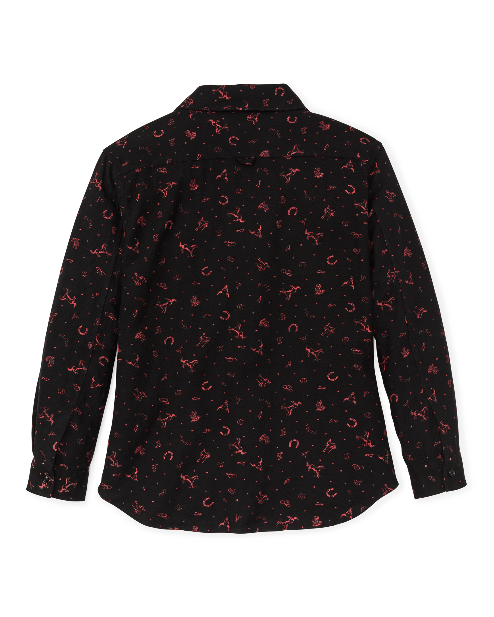 The Women's Rangeland Flannel Shirt - Black / Red Western
