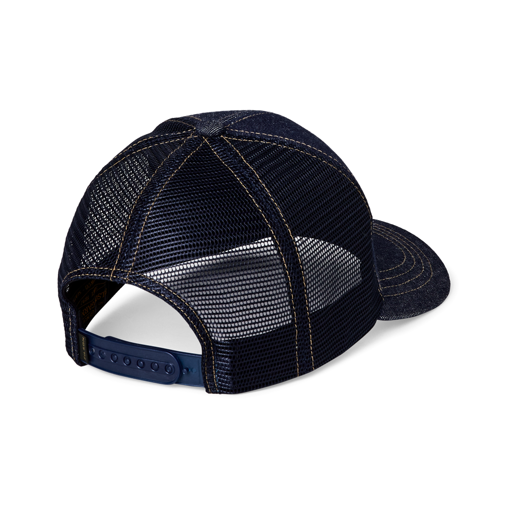 Alternate view of the Filson Logger Mesh Cap - Dark Indigo / Scenic