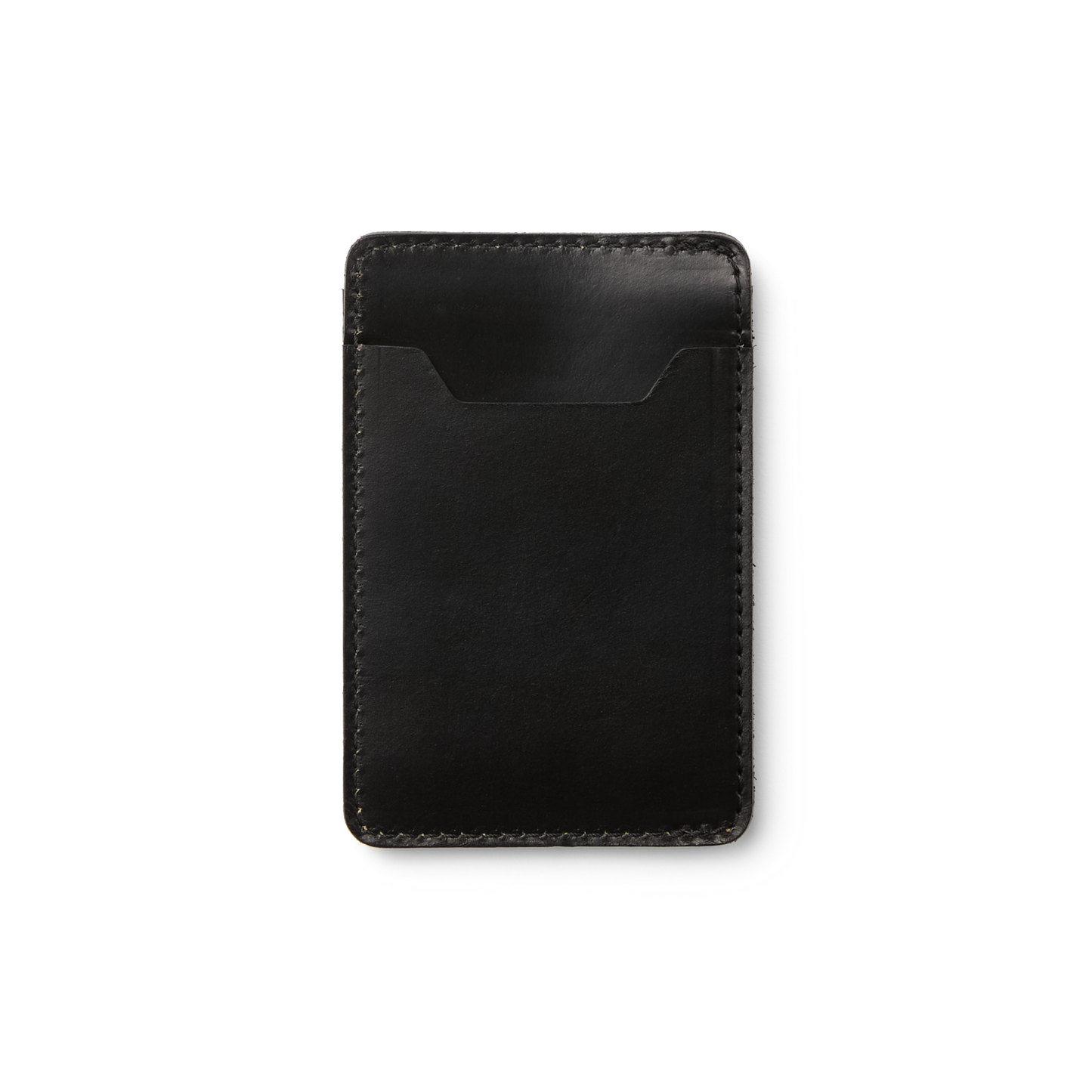 black card sleeve Filson Leather Card Case in Black
