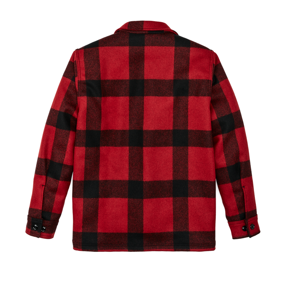 Alternate view of the Filson Mackinaw Wool Jac-shirt - Red / Black Plaid
