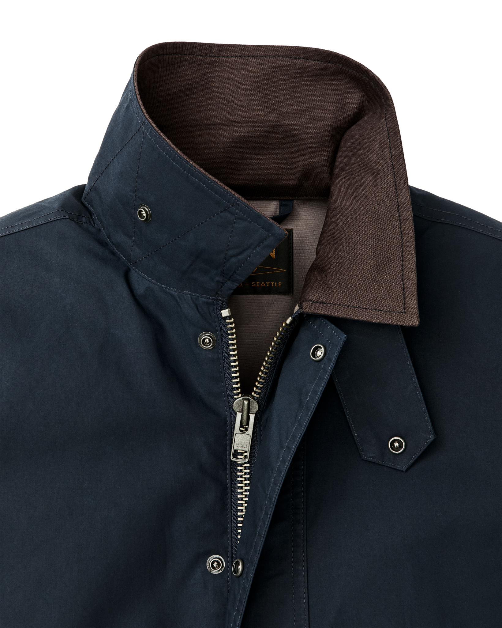 Alternate view of the Filson Dry Wax Short Field Jacket - Navy