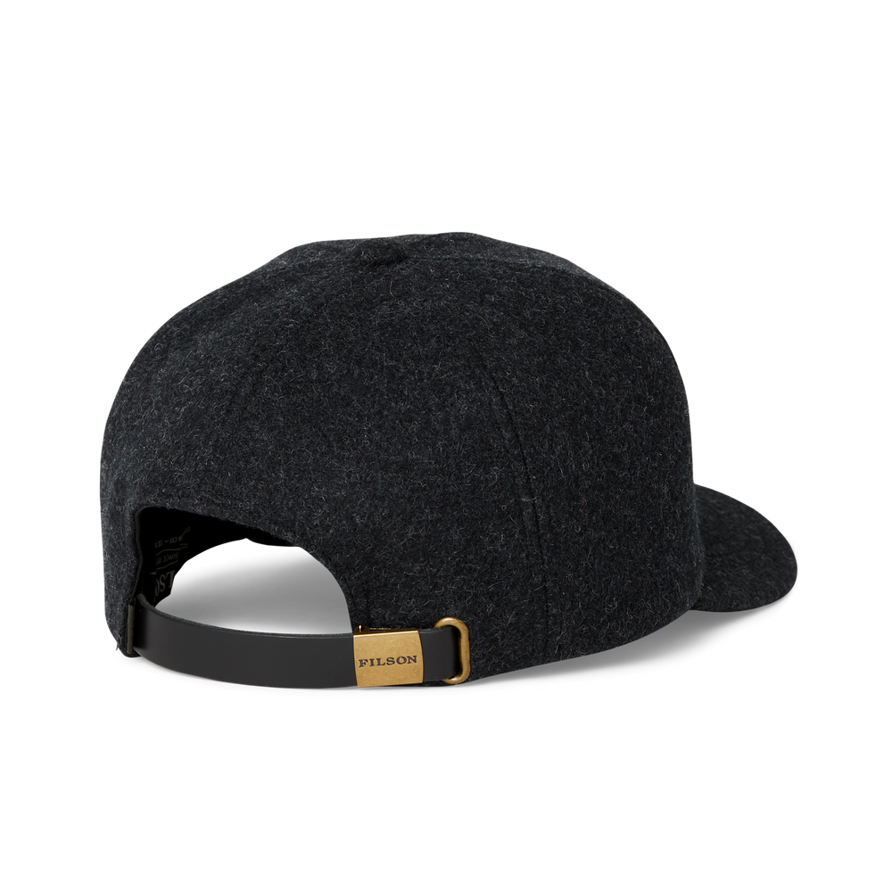 Alternate view of the Filson Mackinaw Wool Forester Cap - Charcoal / Core