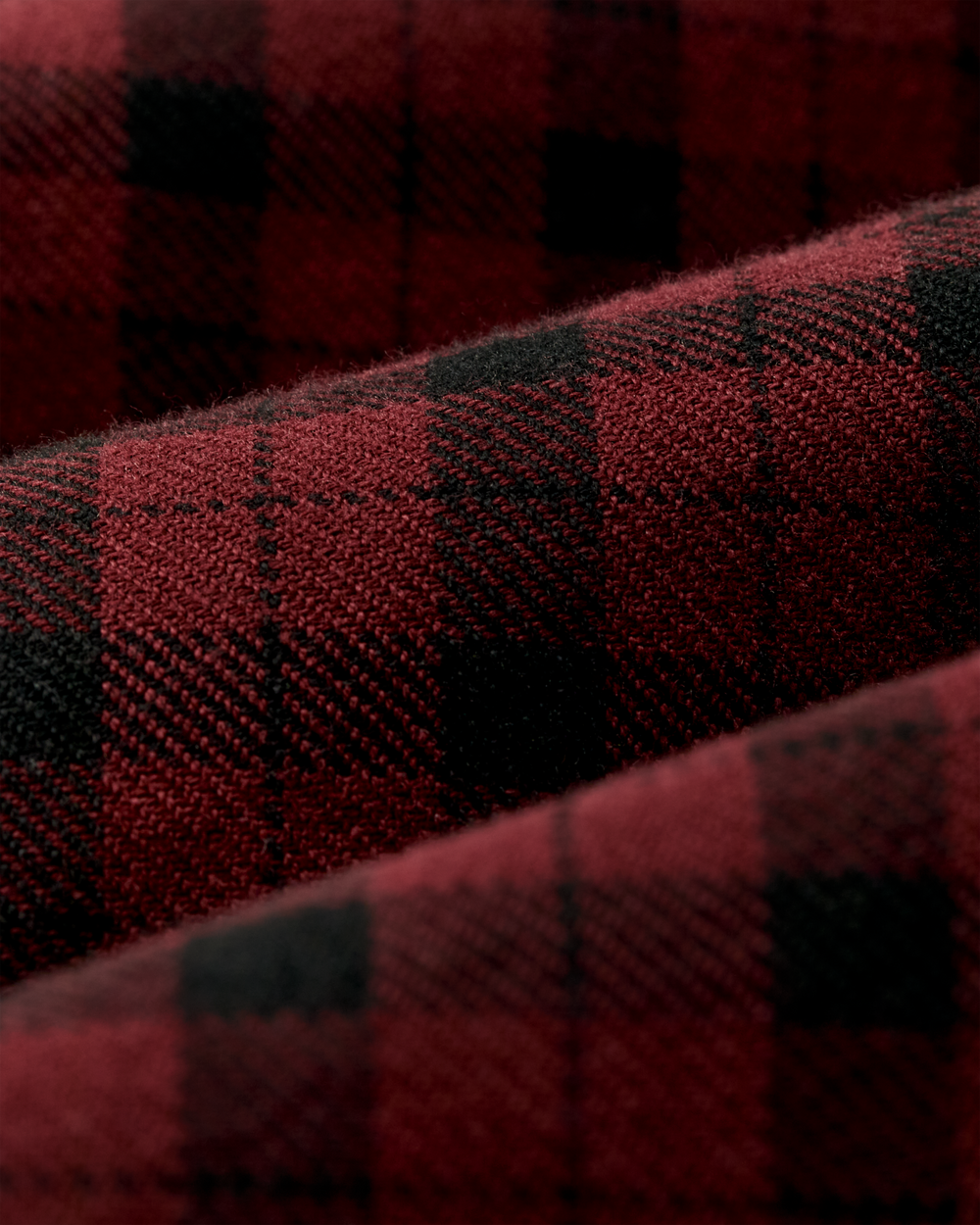 Alternate view of the Filson Lightweight Alaskan Guide Shirt - Port / Black Plaid