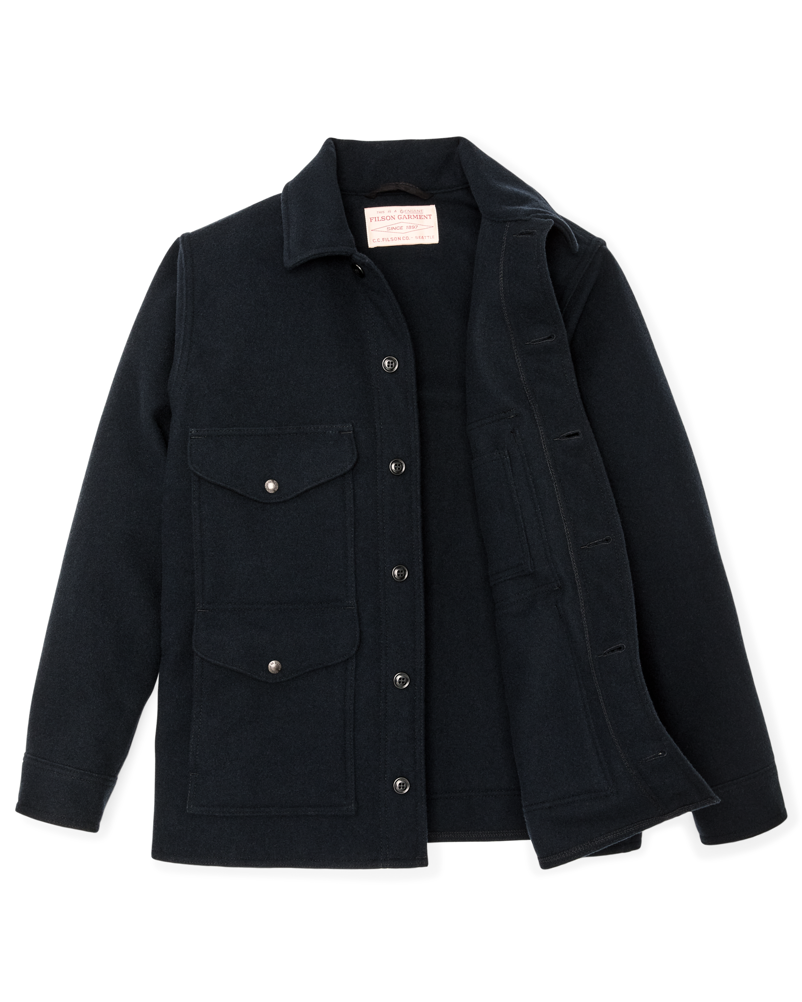 Seattle Wool Cruiser Jacket - Navy | Filson