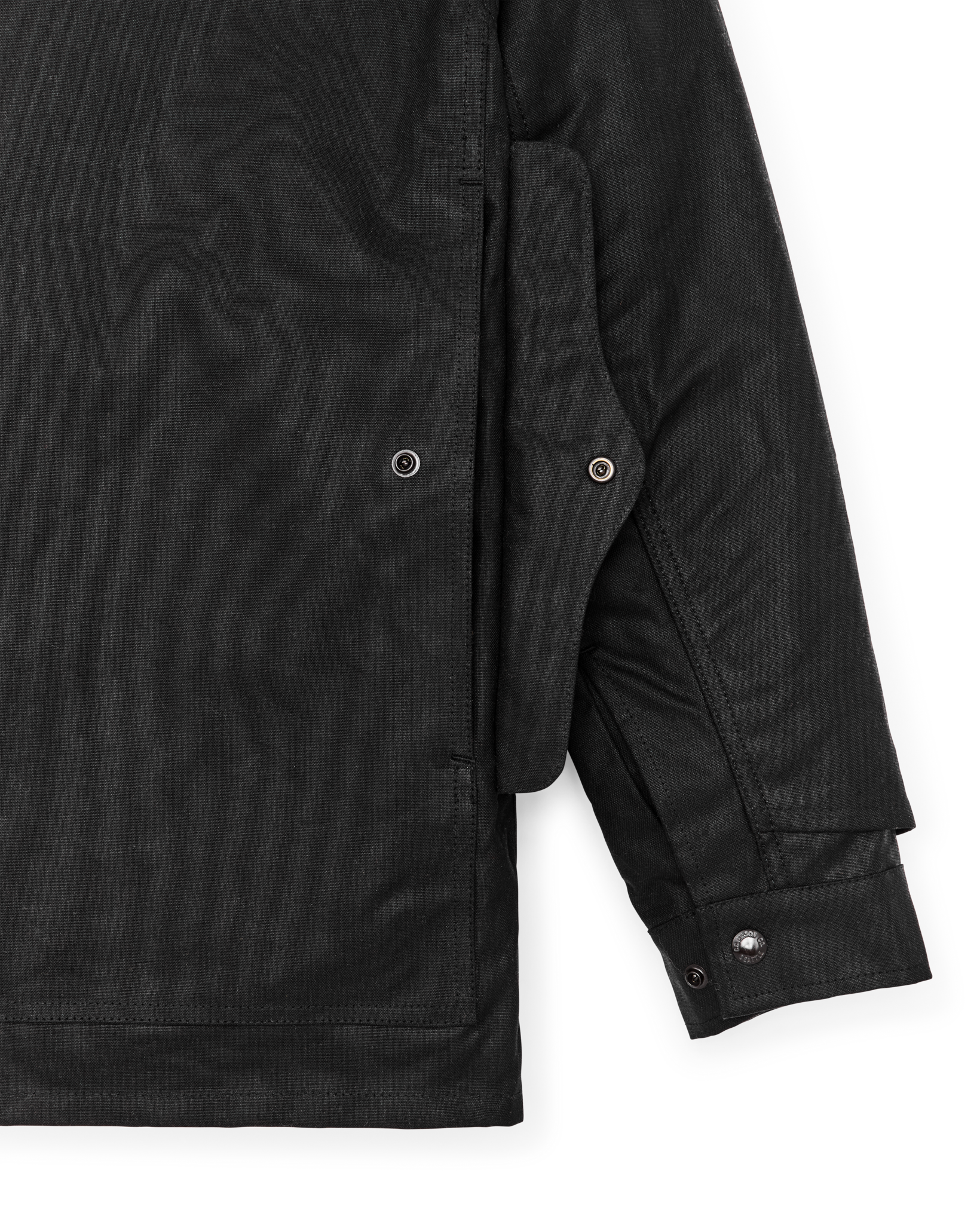 Alternate view of the Filson Lined Tin Cloth Cruiser Jacket - Black