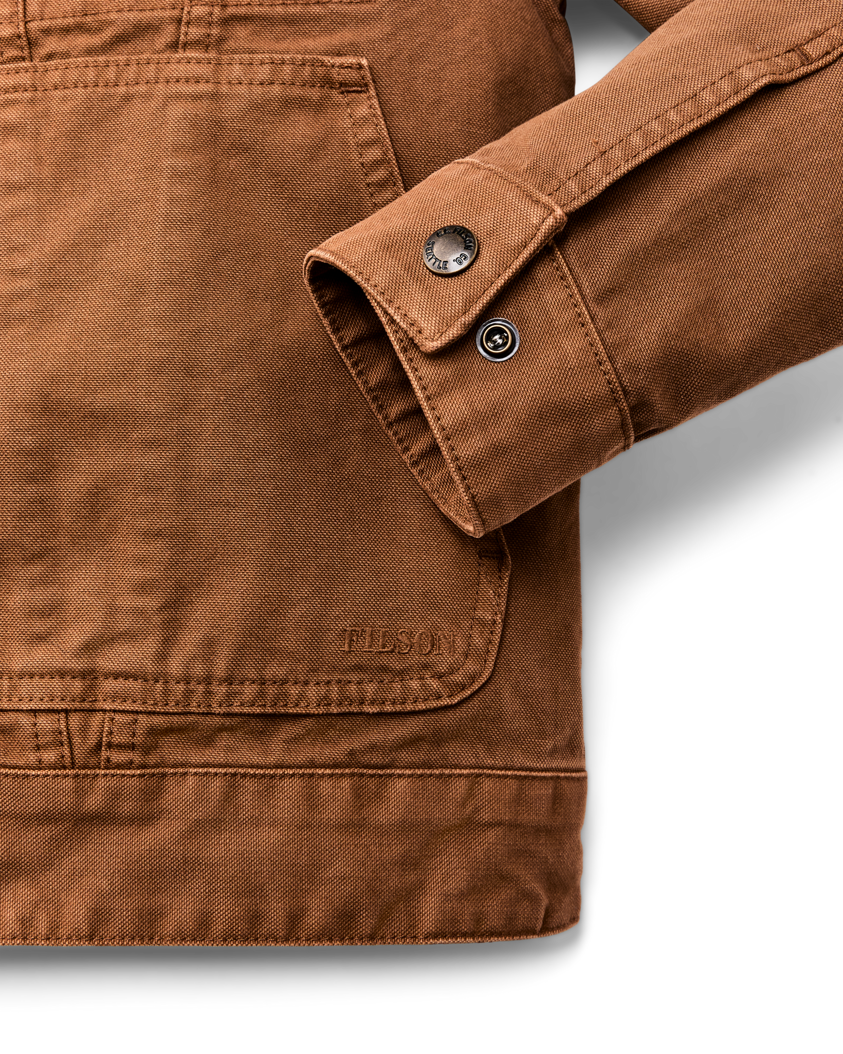 Alternate view of the Filson Women's Canvas Short Cruiser Jacket - Harvest Tan