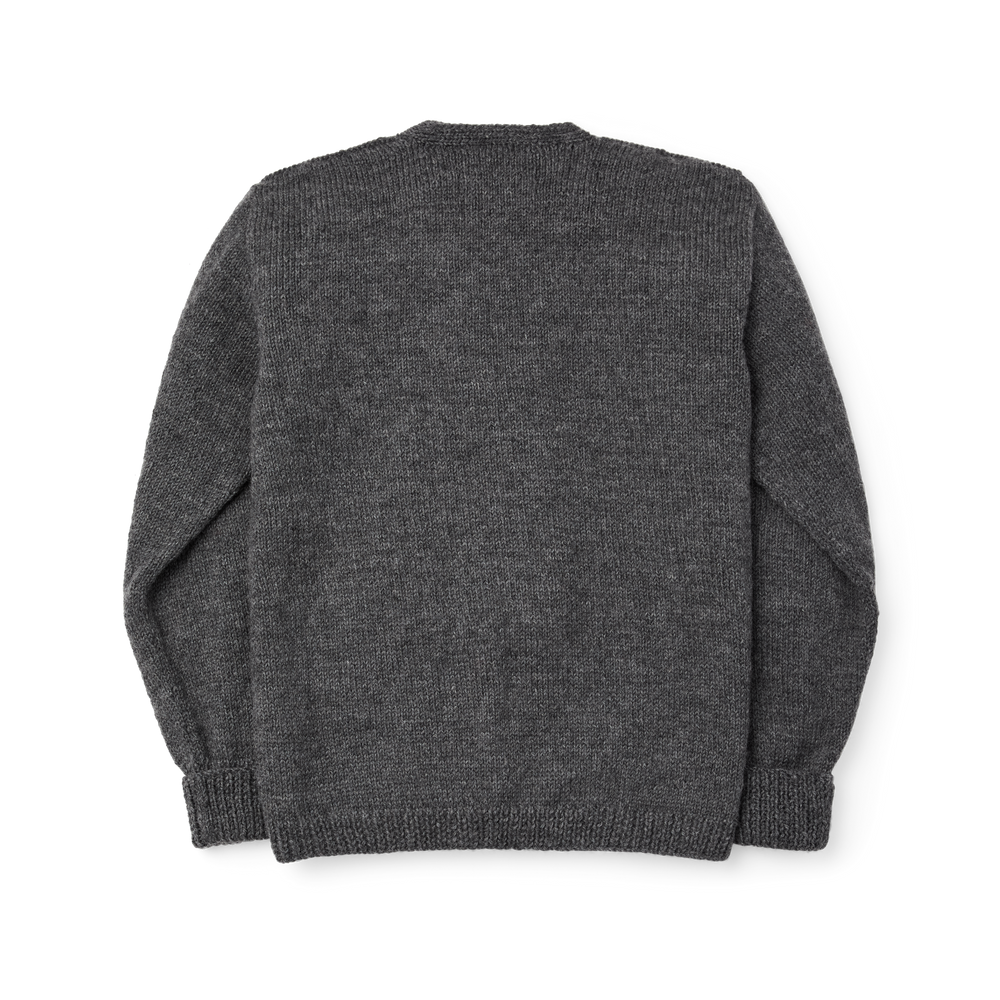 Alternate view of the Filson Handmade Lightweight Mckinley Cardigan  - Dark Heather Gray