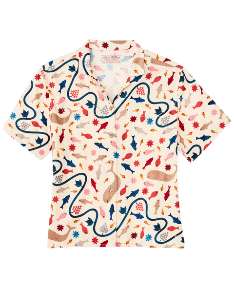 (取寄) トミーヒルフィガー レディース フォンテイン モダン キャンプ シャツ   women Fountain Modern Camp Shirt Bright White Multi Tommy Hilfiger Plus Size 100% Linen Camp Shirt - Macy's