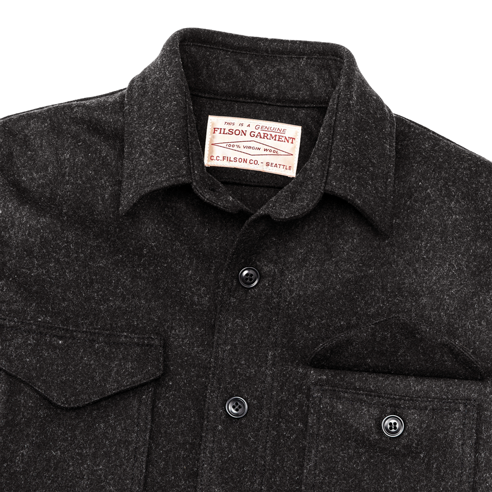 Alternate view of the Filson Seattle Wool Jac-shirt - Charcoal Gray