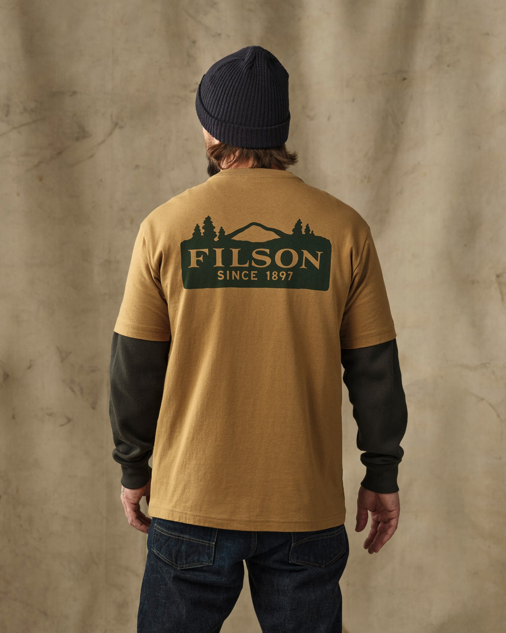 Scenic Graphic T-Shirt - Dull Gold