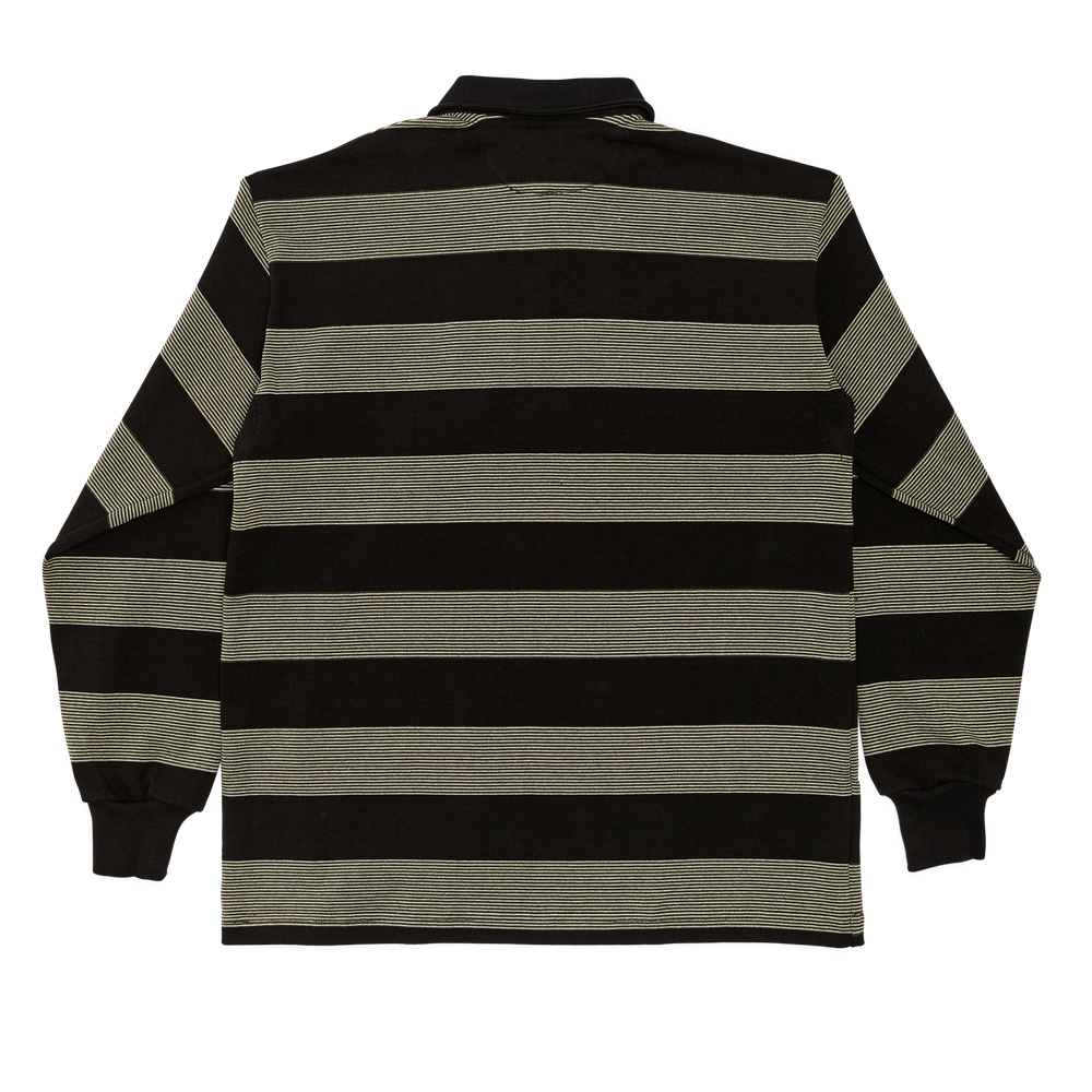Alternate view of the Filson Tiger Stripe Pro Rugby Shirt - Green Taupe