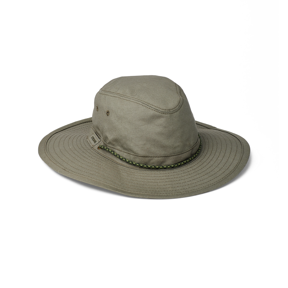 Alternate view of the Filson Twin Falls Travel Hat - Otter Green