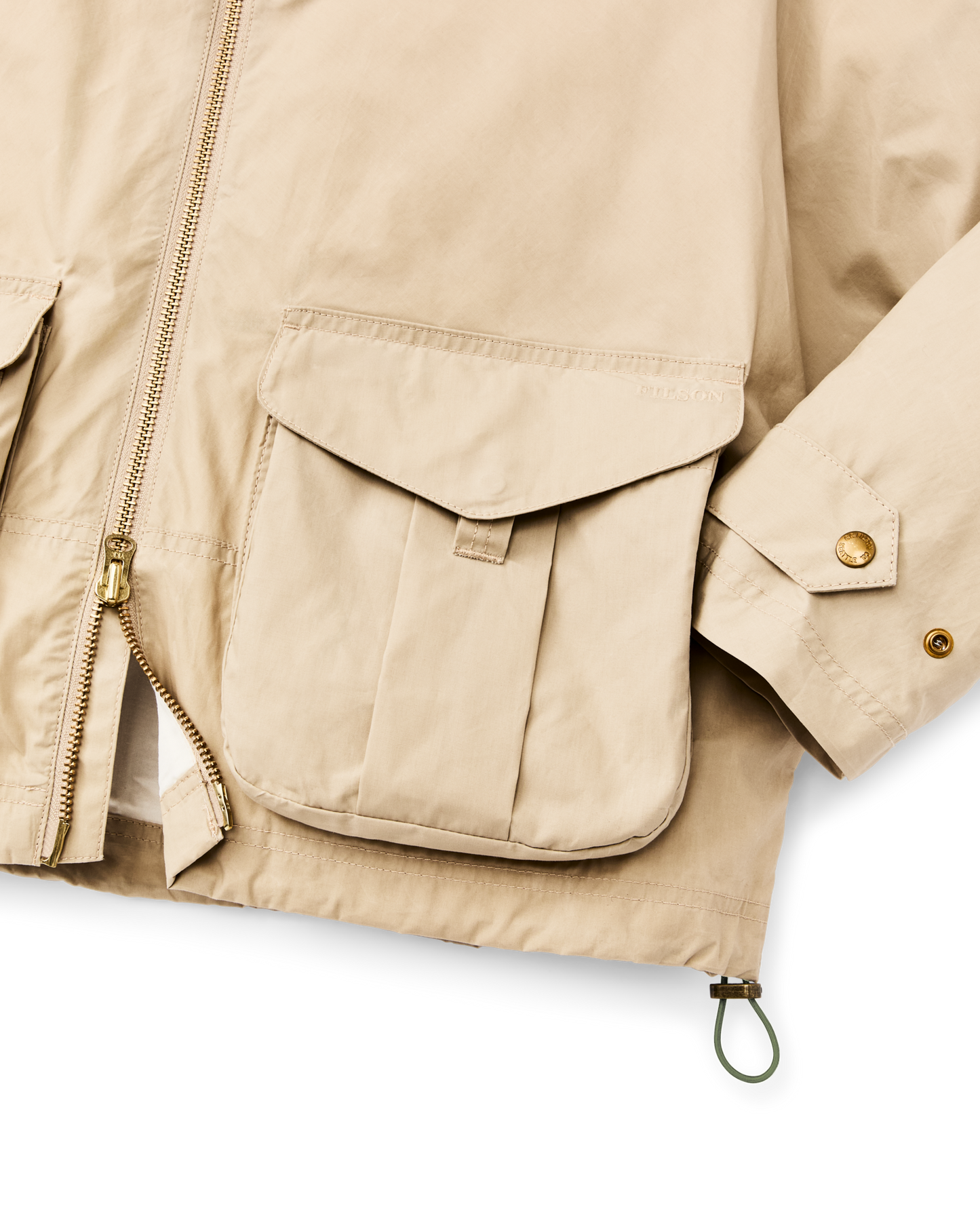 Alternate view of the Filson Women's Dry Wax Short Work Jacket - Quail Tan