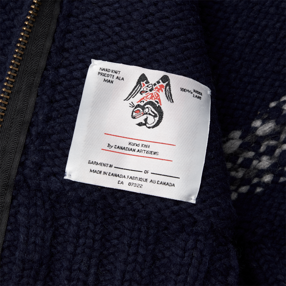 Alternate view of the Filson Handmade Sweater - Navy Coal