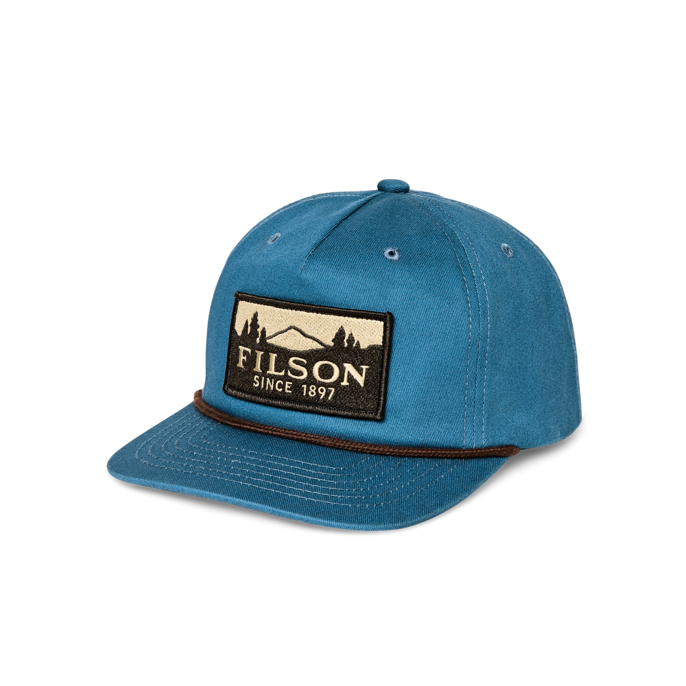 Front-facing image of the Filson Trucker Cap - Slate / Filson