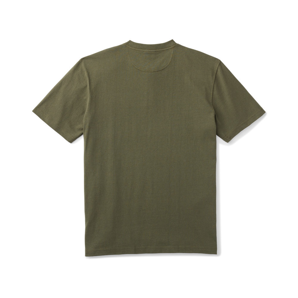 Alternate view of the Filson Short Sleeve Henley - Otter Green