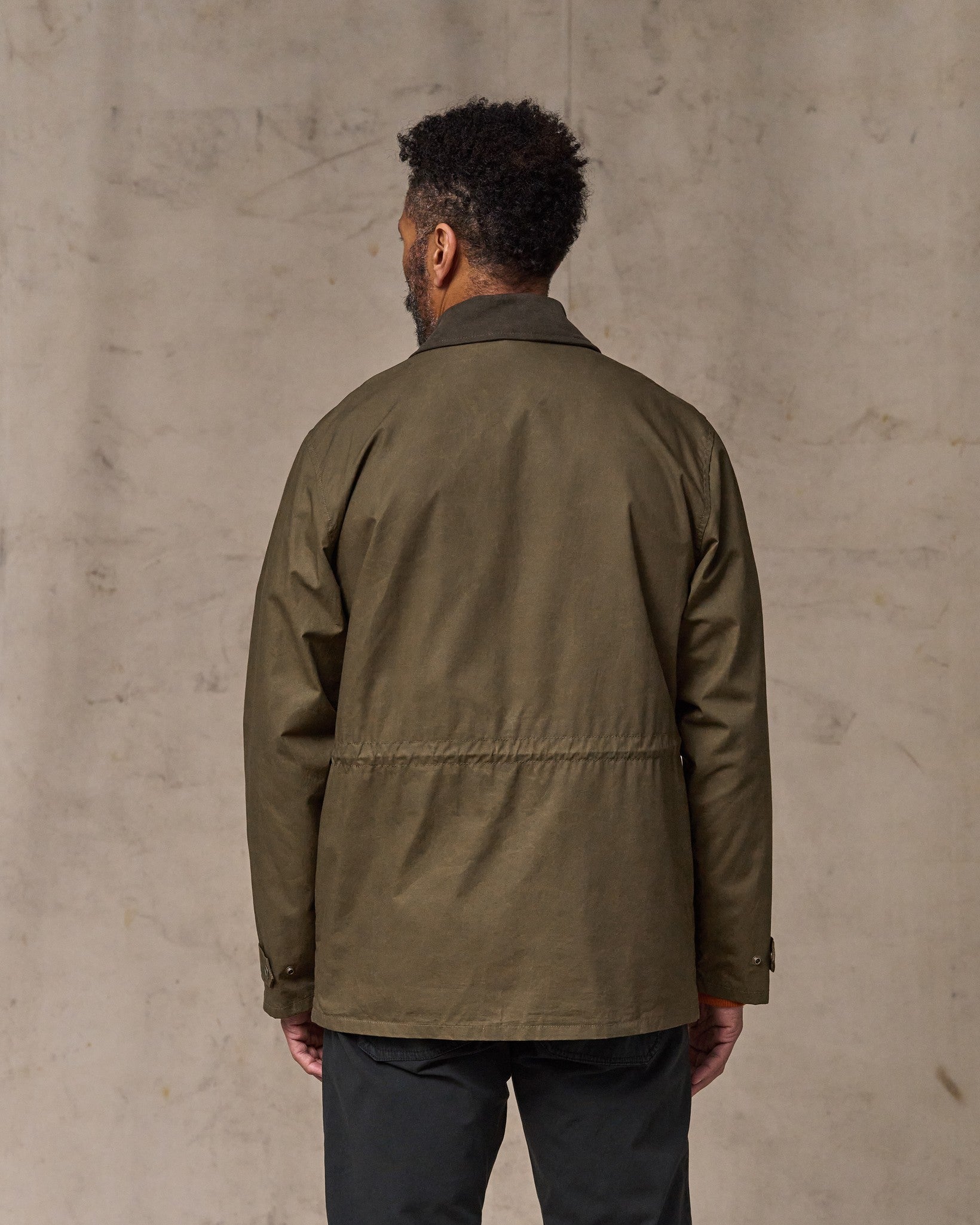 Dry Wax Mile Marker Coat - Burnt Olive | Filson