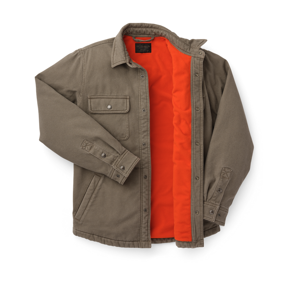 Alternate view of the Filson Fleece Lined Jac-shirt - Light Olive