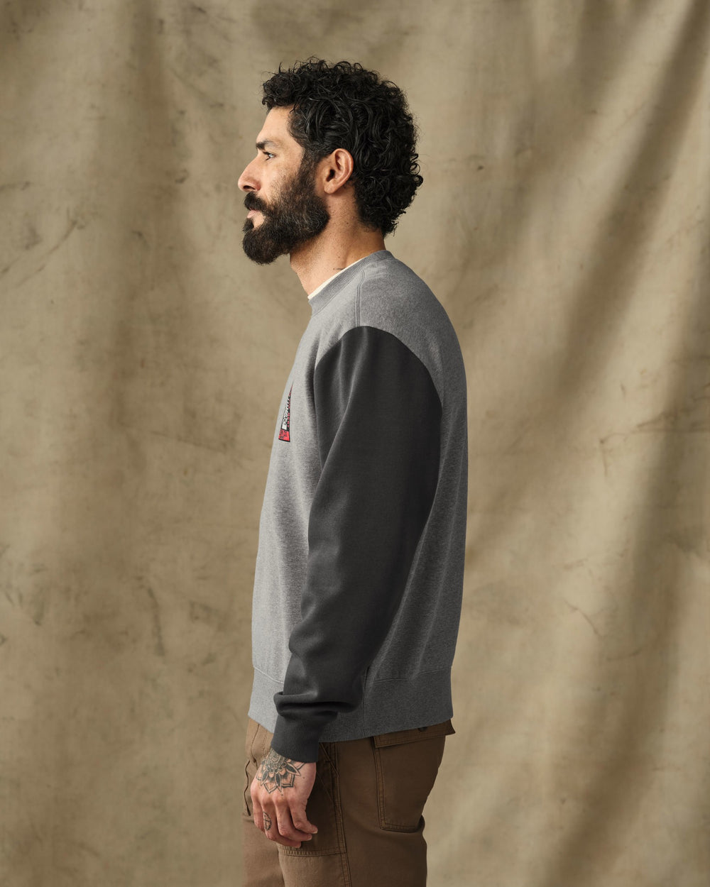 Forestry Graphic Crewneck Sweatshirt - Vintage Heather Gray